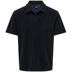 ONLY & SONS Heren Deniz Polo's met korte mouwen Blauw