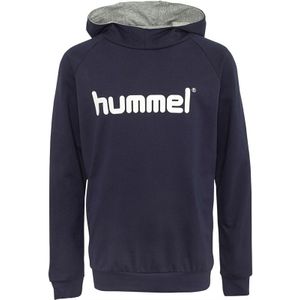 Hummel Jongens Cotton Logo Hoodies Blauw