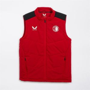 Castore Heren FR Feyenoord Spelers Gilet Barbados Kersenrood/Kaviaar