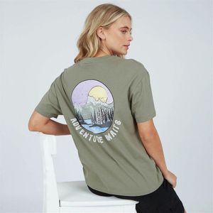 Bench Dames Oona T-shirt Khaki Ash