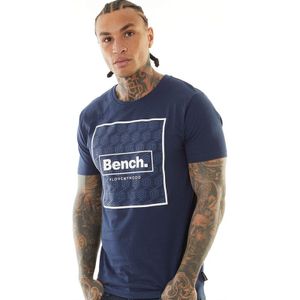 Bench Heren Ferrio T-shirts Marineblauw