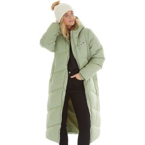 Bench Dames Eloraina Lange Getailleerde Pufferjas Licht Khaki