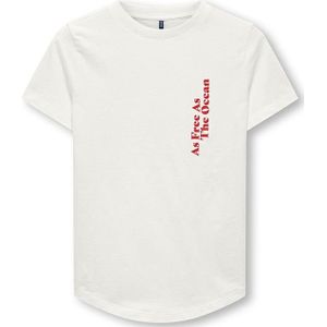 Only Jongens Lau Ocean T-shirts Wit