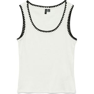 Vero Moda Dames Viola Tanktop Ster Wit