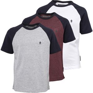 French Connection Junior Ringer X3 Pack T-Shirt Multi