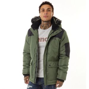 Bench Heren Tillor Fur Trim Parka Kaki