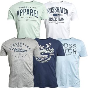 Crosshatch Heren Mantore T-shirts Multi