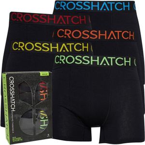 Crosshatch Heren Chasma Boxershorts Zwart