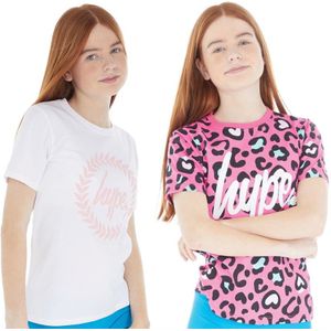 Hype Meisjes T-shirts Meerkleurig