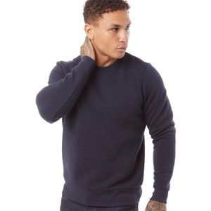 Brave Soul Heren Retina Crew Neck jumpers Marineblauw