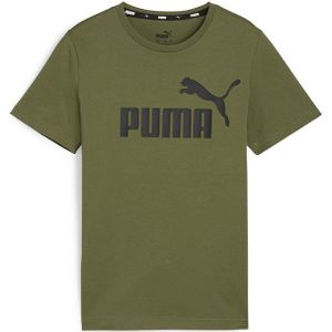 Puma T-shirt Olijfgroen/Zwart