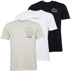 ONLY & SONS Heren Nature T-shirts Wit