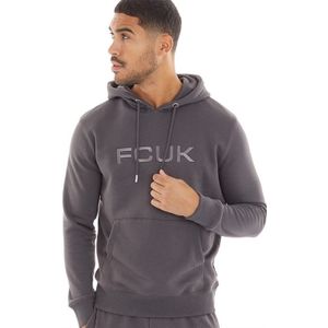 French Connection Heren Tonal Hoodies Grijs