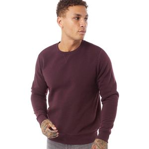 Brave Soul Heren Crew Neck Sweatshirt Bordeaux