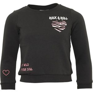Only Meisjes Trine Heart Box Sweaters Zwart