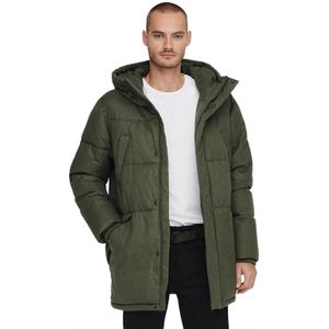 ONLY & SONS Heren Matheo Gewatteerde jassen Khaki