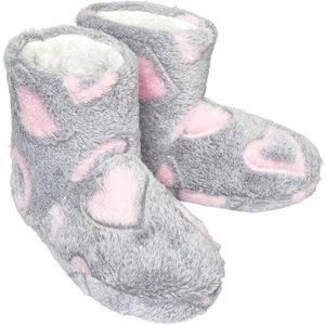 Fluid Meisjes Hart Print Bootee Slippers Multi