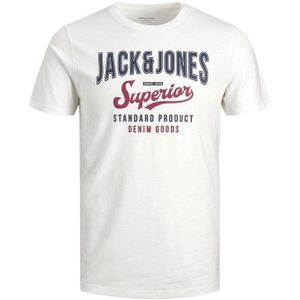 JACK AND JONES Jongens Logo T-shirts Wit