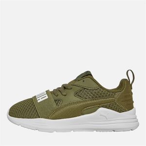 Puma Kinderschoenen Wired Run Pure Trainers Olijf/Zwart/Wit