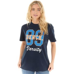 Bench Dames Viona T-shirts Blauw