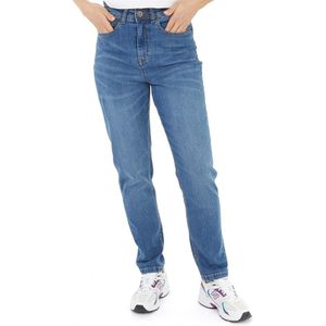 Bench Dames Stevie Mom Relaxed Fit Jeans Blauw