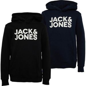 JACK AND JONES Jongens Corp Logo Hoodies Meerkleurig