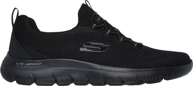 SKECHERS Herensneakers Summits Memory Foam Slip-On Zwart