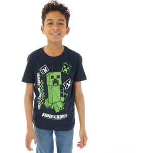 MINECRAFT T-shirt Rue Kinderen Donker Saffier