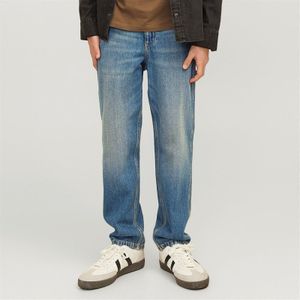 JACK AND JONES Jongens Chris Worker MF 048 Straight jeans Blauw