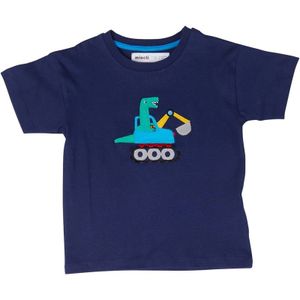 MINOTI Jongens Dinosaur Tractor T-shirts Blauw