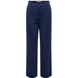 Only Dames Poptrash Life Casual broek Marineblauw