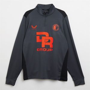 Castore Dames FR Feyenoord Trainingsjack 1/4 Rits Zwart/Cavia