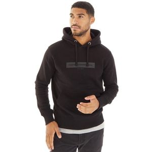 French Connection Heren Block Logo Hoodies Zwart