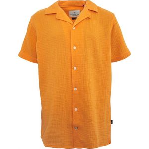 Kronstadt Kids Jongens Cuba Muslin Overhemden met korte mouwen Oranje