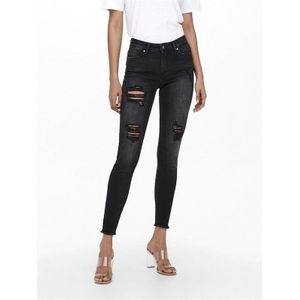 Only Dames Blush Skinny jeans Gewassen Zwart