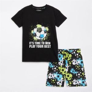 Threadboys Jongens Win Shorts en T-shirt Pyjama Set Multi