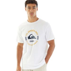 Quiksilver Heren Circle Logo T-shirts Wit