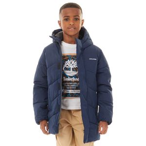 JACK AND JONES Jongens Otis Lange Pufferjas Marine Blazer