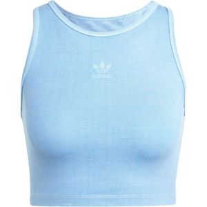 adidas Originals Dames Essentials+ Cropped Tank Top Halfblauw Burst Mel