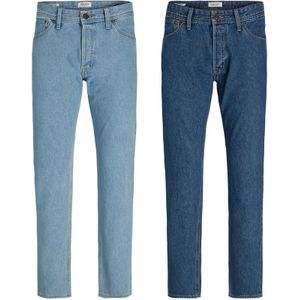 JACK AND JONES Heren Chris Original Relaxed Fit Jeans Blauw