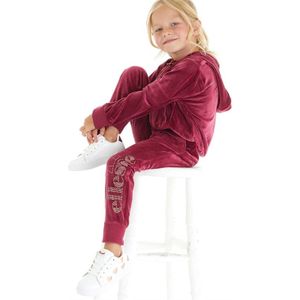 Ellesse Meisjes Joanna Velours Hoodie En Joggingbroek Set Kersenrood