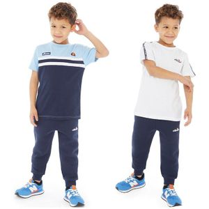 Ellesse Jongens Dario Drie Pack T-Shirts En Joggingbroek Set Navy/Sky Blue/Wit