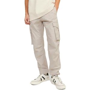 JACK AND JONES Heren Kane Noah Cuffed Cargo Cargobroek Grijs