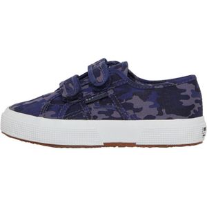 Superga Jongens 2750 Straps Camo Rips Canvas en gympen Blauw