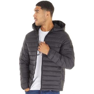 JACK AND JONES Herren Wayne Gevoerd Puffer Jas Zwart