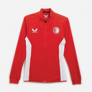 Castore Dames FR Feyenoord Thuis Pre-Match Anthem Jack Flame Scarlet / Brilliant White