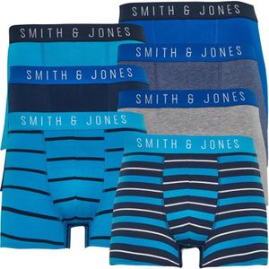 Smith And Jones Heren Coules Boxershorts Gemeleerd Marineblauw