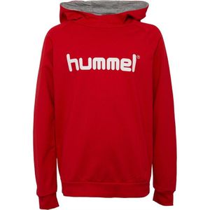 Hummel Jongens Cotton Logo Hoodies Rood