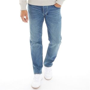 French Connection Heren FCUK Regular Fit Jeans Blauw