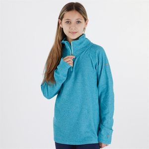 Trespass Meisjes Meadows 1/2 Zip Fleece Marine